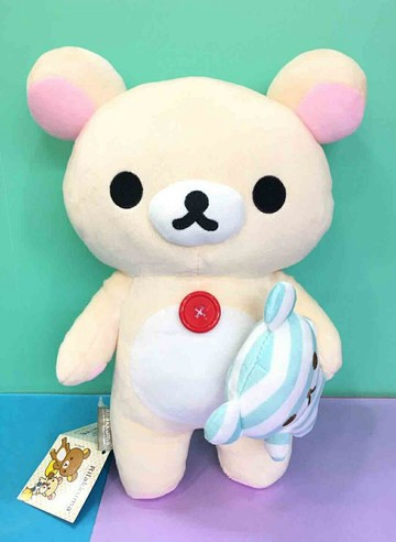【震撼精品百貨】Rilakkuma San-X 拉拉熊懶懶熊 絨毛娃娃 妹妹拿熊#23356 震撼日式精品百貨