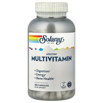 Solaray, Spectro™ 多維生素，無鐵，250 粒膠囊