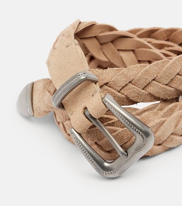 Brunello Cucinelli Braided suede belt