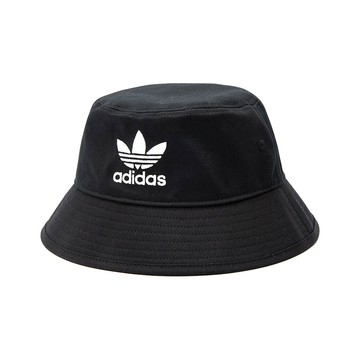 adidas 漁夫帽 愛迪達 男女款 休閒帽 遮陽帽 運動帽 帽子 經典 三葉草 刺繡 Logo 黑 白 AJ8995