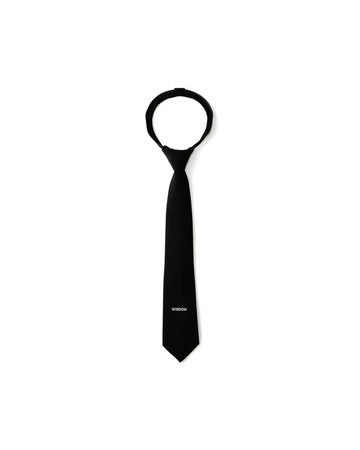 WISDOM® 26AW LOGO EMBROIDERY ZIPPER TIE