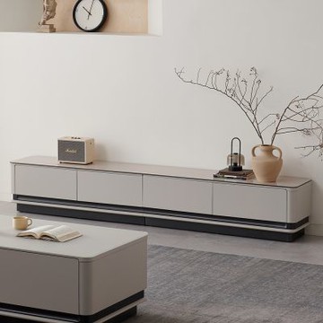 MUNA家居  C91-240型8尺玻璃電視櫃/不含茶几  240X38X45cm