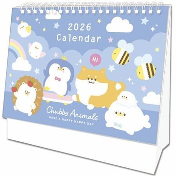 晴天Sonnig2026年圓生物彩繪三角桌曆A/SCC22069V