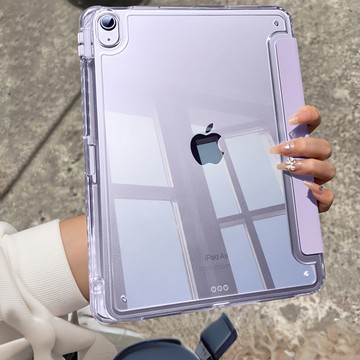 膚感三折亞克力 iPadAir7保護殼iPad11保護套Pro11寸 蘋果air6/5平板10代mini7/6殼25新款