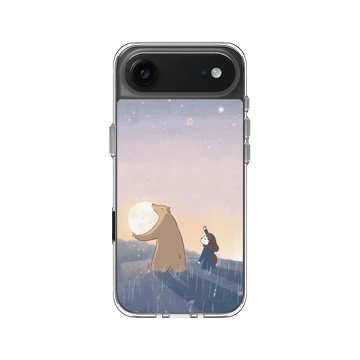 iPhone Air Clear Case（相機按鈕） 透明 - 咻咻熊 XiuXiubear - 我們送月亮回家吧