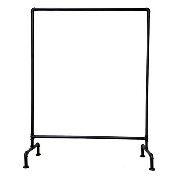 BUYER HOUSE 拜爾家居 工業風水管衣架  黑色  110 x 45 x 141cm