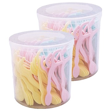 奇哥 兒童粉彩牙線棒 呵護兒童口腔健康 養成良好潔牙習慣  120支  2盒