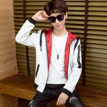 男士外套春秋季新款時尚潮流夾克男士休閑韓版帥氣百搭上衣服