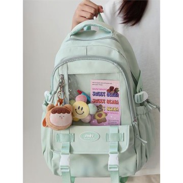 書包初中女生高中大學生大容量雙肩包痛包高顏值校園百搭電腦背包