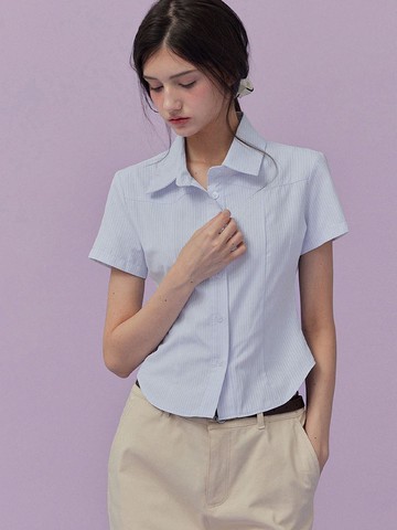 HERN Slim Crop Shirt