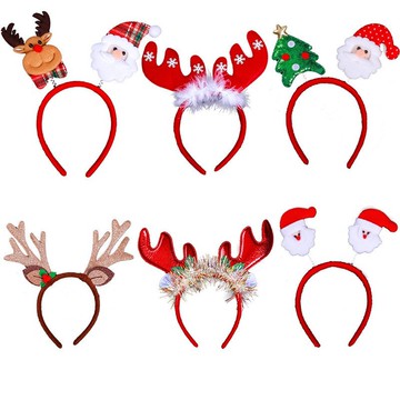 髮帶 髮箍 聖誕節髮帶 聖誕節裝飾品 聖誕節禮物 交換禮物 聖誕節髮箍髮夾 聖誕老人頭箍鹿角雪人髮箍禮物 聖誕髮飾