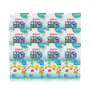 Pigeon 奶瓶蔬果清潔液補充包650ml (12入/箱)