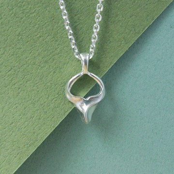 動物系列--簡約銀牛仔吊墜