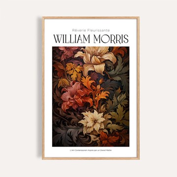 秋葉低語 / 威廉莫里斯風格 花葉掛畫 海報 畫芯 無框畫 裝飾畫