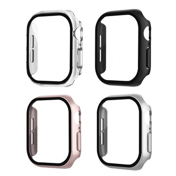 Apple 全包覆經典系列 Apple Watch Series 10 42mm 9H鋼化玻璃貼+錶殼 一體式保護殼