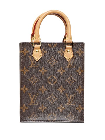 Louis Vuitton - 2021 pre-owned Sac Plat handbag - women - Canvas/Leather - One Size - Brown