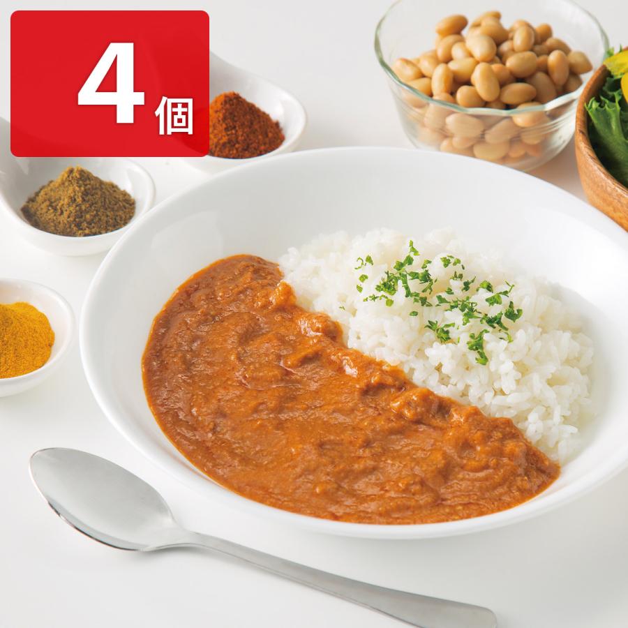 大豆ミート キーマカレー 4個セット 惣菜 レトルト カレー ソイミート