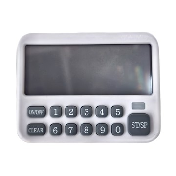 大螢幕可調音量電子計時器 316型 ABS材質 最大9:99:99  白色 + 灰色  1個