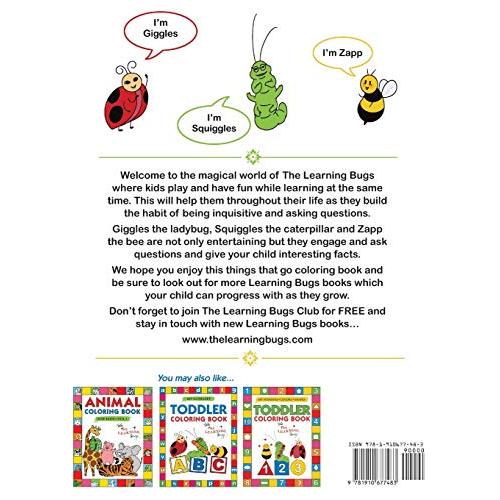 Things That Go Coloring Book with The Learning Bugs: Fun Children's Colorin