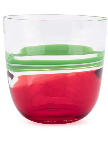 Carlo Moretti - striped glass - unisex - glass - One Size - Red