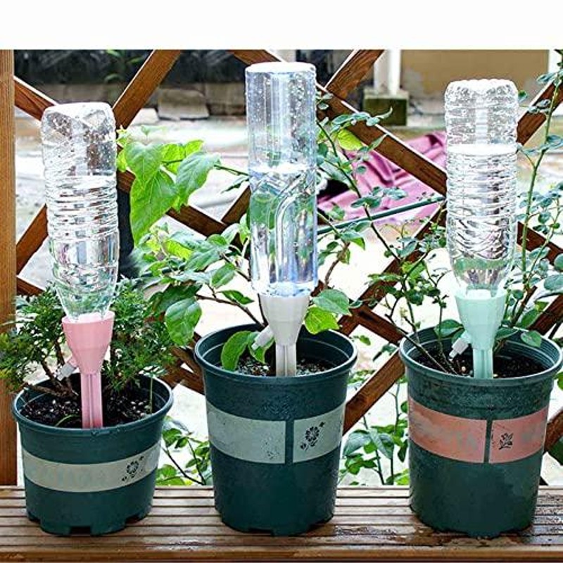 水やり 自動給水キャップ 植物 水やり当番 ペットボトル 留守用 目