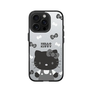 iPhone 16 Pro Clear (相機按鈕) 酷墨灰 - 三麗鷗-Hello Kitty - 簡約系列-黑白造型