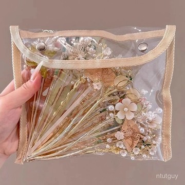 複古新中式鈴蘭花流蘇髮簪女高級感古風髮釵步搖簪子漢服盤髮頭飾 4NJM 萬嘉