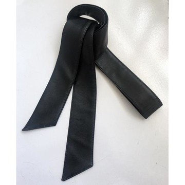 柔軟百搭綿羊皮寬腰帶女蝴蝶結軟皮帶皮草大衣皮帶風衣羽絨服