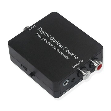 音頻解碼器 DAC 數位轉模擬解碼器 數字光纖同軸轉模擬音頻解碼轉換器Optical to RCA Audio Deco