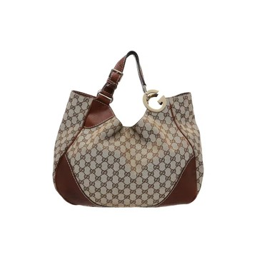 GUCCI 203504 GUCCISSIMA LEATHER G SHOULDER BAG