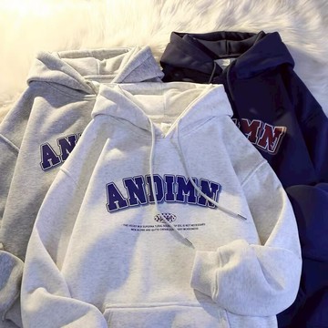 【免運】美式復古連帽衛衣 男女新款加絨印花衛衣 2025潮牌大碼寬鬆oversize外套上衣