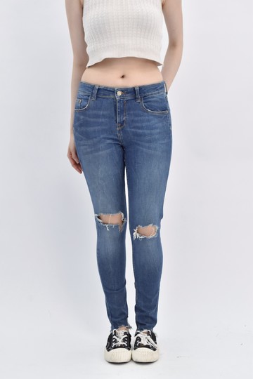 (S) zara丹寧牛仔藍色長褲