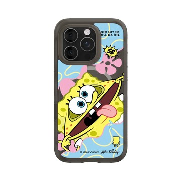iPhone 16 Pro AirX 本質黑 - 海綿寶寶 SpongeBob - 搞笑海綿