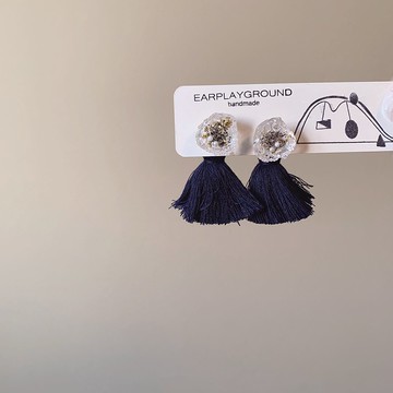 優雅藍調 - 兩戴式耳針款