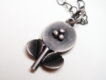 【Plant系列】 #a243 小花項鍊/ 925銀/ 手工禮物/ 客製化