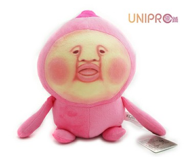 UNIPRO 農場精靈 正版授權 醜比頭 屁桃君 絨毛吊飾玩偶 6吋 娃娃