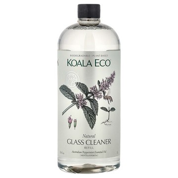 Koala Eco, 天然玻璃清潔劑，補充裝，澳大利亞薄荷精油，33.8 液量盎司（1 升）