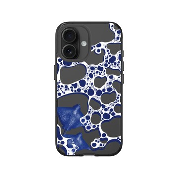iPhone 16 Clear (相機按鈕) 酷墨灰 - Ocean Collection: Let's Sea 海洋系列：一路向海 - 與魟同游