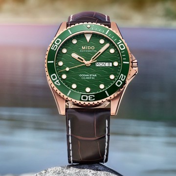 MIDO 美度 Ocean Star 200C 海洋之星陶瓷圈潛水機械錶-42.5mm M0424303609100