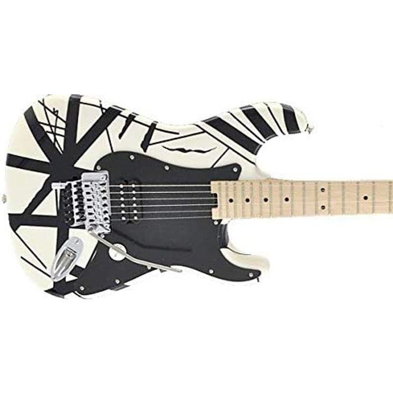 EVH (イーブイエイチ) エレキギター EVH Striped White with Black Stripes