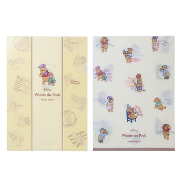 Kamio 迪士尼 小熊維尼 A4 資料夾 物品收藏