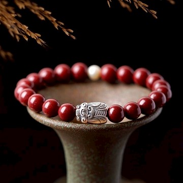 【紫南宮過爐🙏🏻】隔日到貨 爆款高含量硃砂手串 硃砂手鏈 一鳴驚人 男女手鏈 保真硃砂手串 手鏈 招財 驅邪 本命年護身