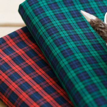 平紋棉 DIY手工布料 進口布料 學院風小格子 GT700