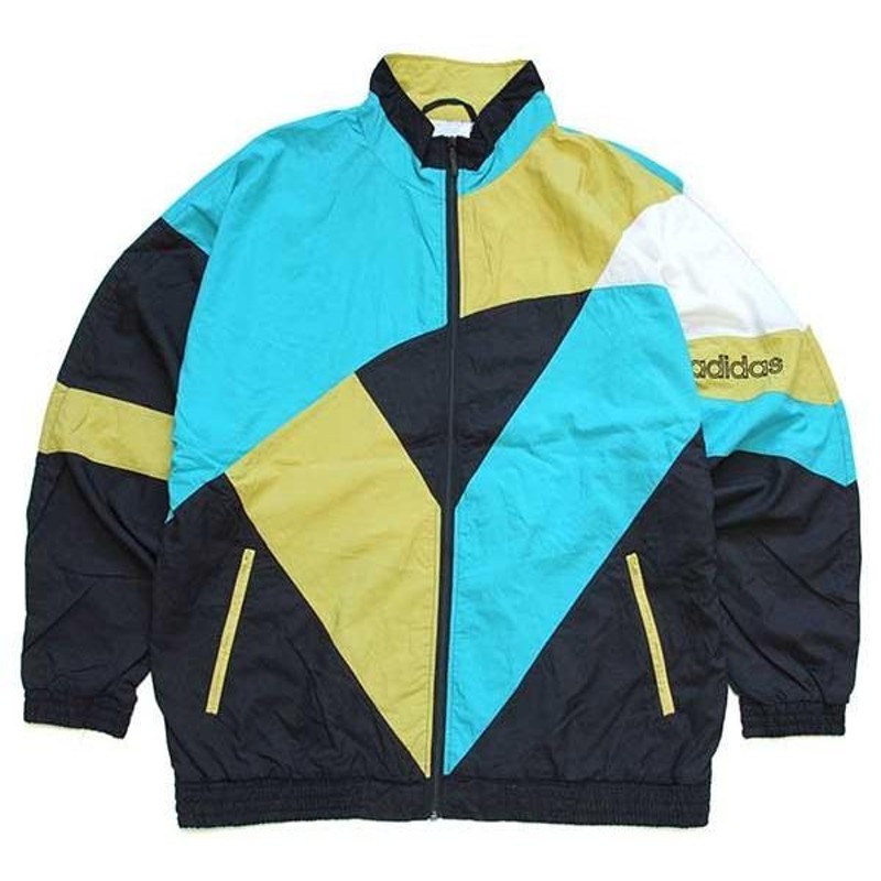 ☆90s adidasアディダス マルチカラー 切り替え Tactel ナイロン