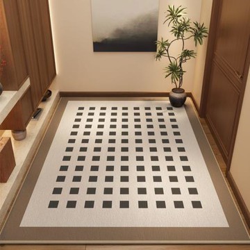 輕奢入戶門地墊家用圈絨耐臟易打理腳墊玄關進門耐磨防滑腳墊子