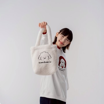 QUEENSHOP_F 聯名 Tombonia 經典狗狗刺繡毛毛造型手提袋 現+預 【06020161】