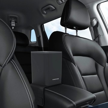 美國 NINESTARS 不傾倒車用垃圾桶(桌上型/車用/防異味/附防滑墊)