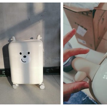 迷你行李箱 小型拉桿箱可登機旅行箱稚行小耳朵大小學女生兒童超輕行李箱短途旅行