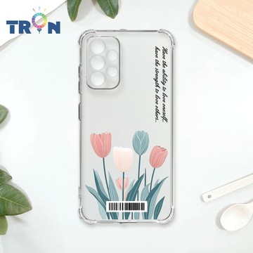 TRON 三星 A52/52s 小清新花朵透明殼 四角防摔載具殼 軟殼 手機殼