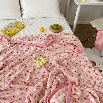 小毛毯單人午休被子珊瑚絨毯子蓋腿空調蓋毯夏季薄款辦公室午睡毯